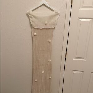 Meshki Cream Knit Brynn dress